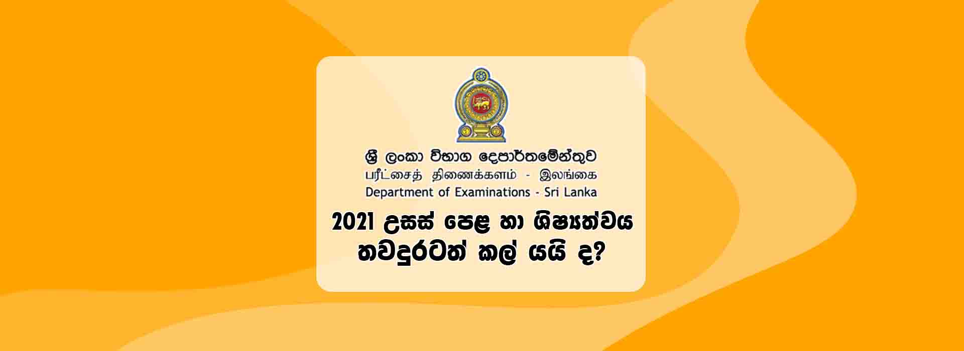 2021 Advanced Level and Scholarship Exam Date. doenets