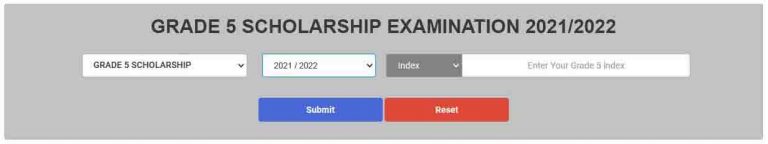 2021/2022 Scholarship Results | doenets.lk, exams.gov.lk