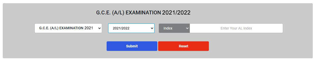 GCE Advanced Level results 2021,2022 www.doenets.lk