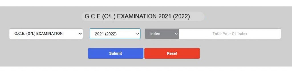 2021/2022 O/L Results Released GCE Ordinary Level Exam Results 2021/2022 www.doenets.lk & www.exams.gov