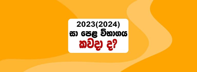 2023 (2024) O/L Exam Date | When Will GCE O/L 2024  Start?